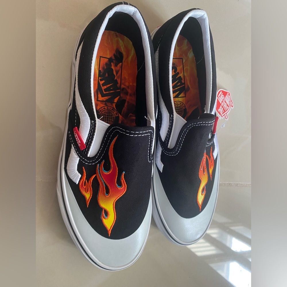 Vans X A$AP Limited Ed Slip On Men’s 7 Casual Black Sneaker Skate Shoe Trainer.